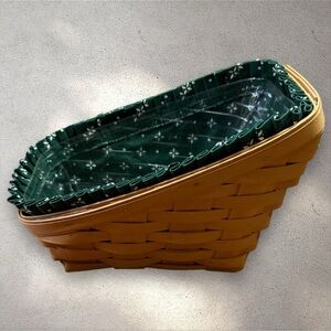 Longaberger 2000 Small Vegetable Basket, Liner & Protector